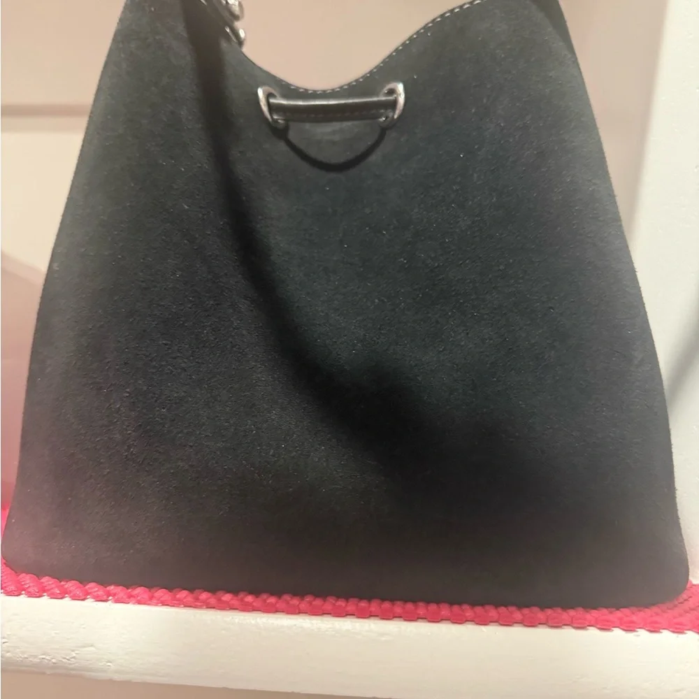 Coach Rowan black suede bucket bag - Picture 3 of 9